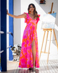 Vestido Dora Mallorca Fucsia