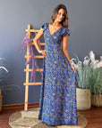 Vestido Ana Blue Print