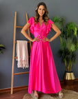 Vestido Poly Fucsia