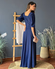 Vestido Josefina Azul Marino