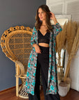 Kimono Print Turqueza