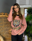 Sweater Italian Tigrotto Rosa