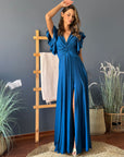 Vestido María José Petroleo
