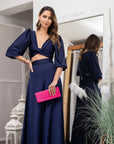 Conjunto Lua Azul Marino