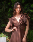 Vestido María José Chocolate