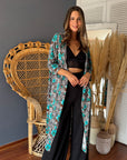 Kimono Print Turqueza