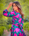 Conjunto Nora Paraíso Magenta