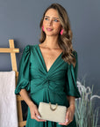 Vestido Josefina Verde Botella