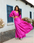 Conjunto Lua Magenta