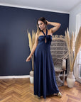 Vestido Vicenta Azul Marino