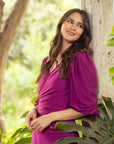 Conjunto Lua Magenta Oscuro