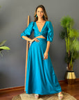 Conjunto Lua Verde Petróleo
