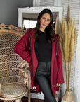 Chaqueta Maxi Cotone Burdeo