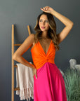 Vestido Paula Duo Naranjo