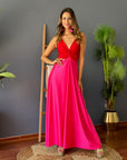 Vestido Paula Duo Rojo