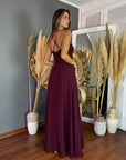 Maxi Milan Burgundy