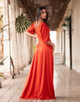 Vestido Josefina Terracota