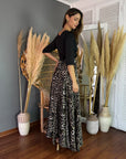 Conjunto Mix Print Negro