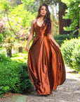 Vestido Amalia Cobre