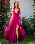 Vestido Pascuala Magenta Mate