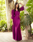 Conjunto Lua Magenta Oscuro