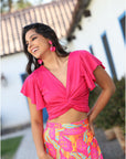 Top Lua Ema Fucsia