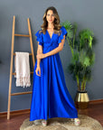 Vestido Poly Azul Rey