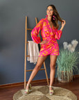 Vestido Kena Tropical Fucsia