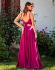 Vestido Pascuala Magenta Mate