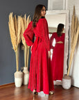 Conjunto Lua Bodre Rojo