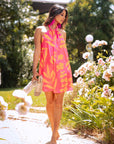 Vestido Lorenzo Tropical Naranja