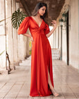 Vestido Josefina Terracota