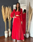 Conjunto Lua Bodre Rojo