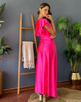 Vestido Poly Fucsia
