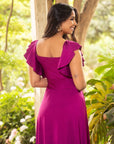 Vestido Dora Magenta oscuro