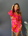 Vestido Kena Tropical Fucsia