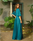 Vestido Josefina Petróleo