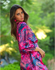 Vestido Kena Maceio Magenta