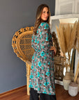 Kimono Print Turqueza