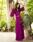 Conjunto Lua Magenta Oscuro