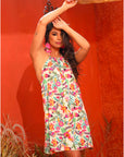 Vestido Lorenzo Mint Garden