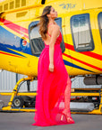 Vestido Abril Fucsia