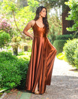 Vestido Amalia Cobre