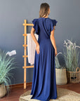 Vestido María José Azul Marino
