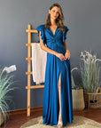 Vestido María José Petroleo