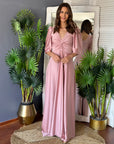 Vestido Josefina Palo Rosa