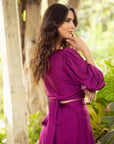 Conjunto Lua Magenta Oscuro