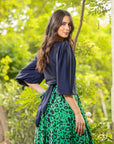 Top Lua Azul
