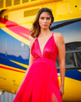 Vestido Abril Fucsia