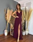 Maxi Milan Burgundy